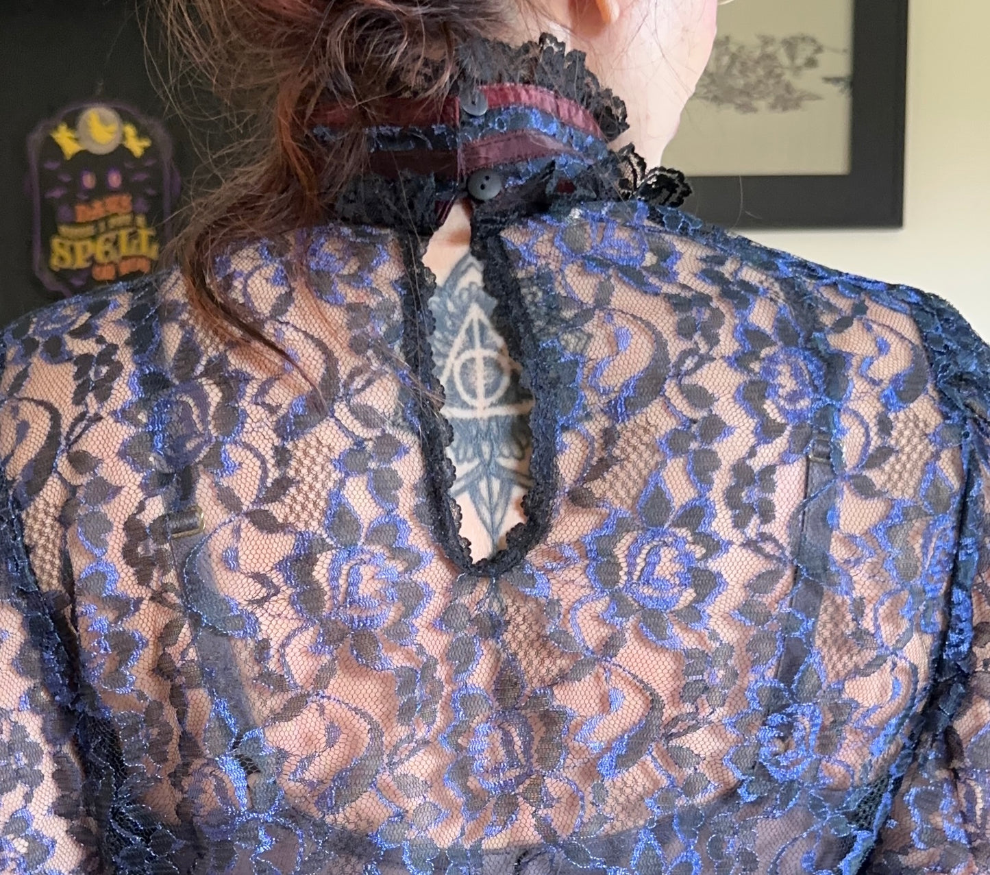 Vintage Gunne Sax Lace Top M-L