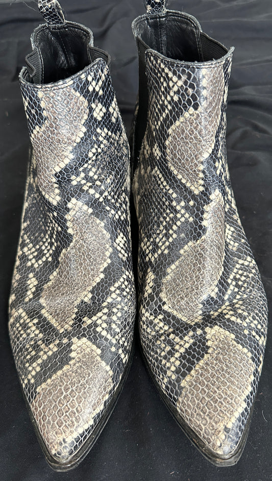 Marc Fisher Snakeskin Western Boot SZ 10
