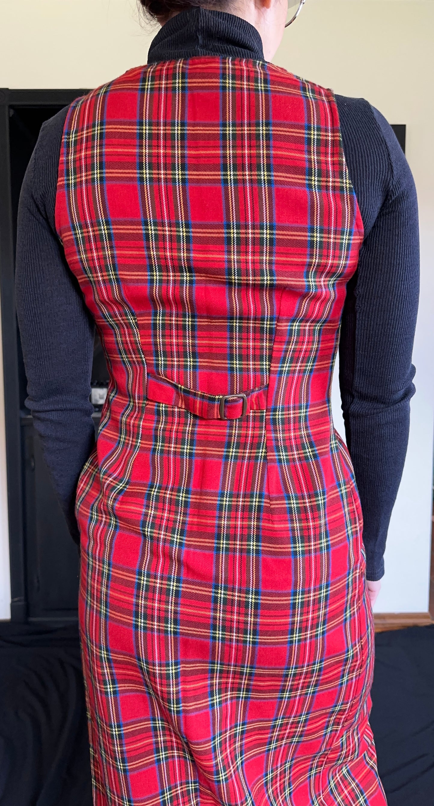 Vintage 90s Plaid Dress SZ 3/4