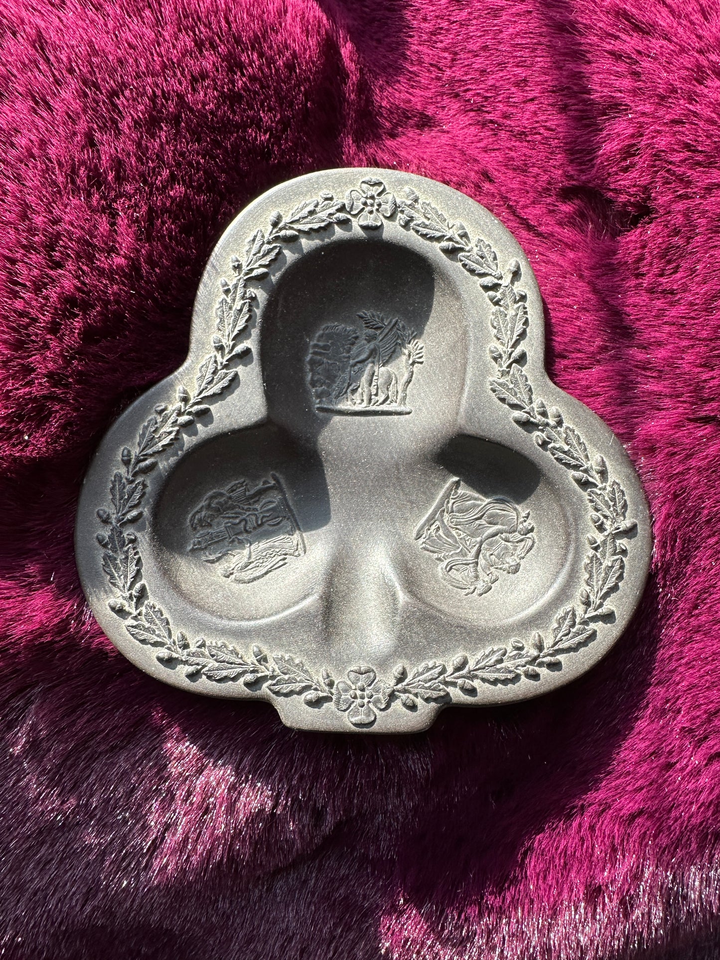 Vintage Wedgewood Black Clover Dish