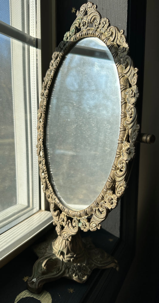 Gilt Bronze Victorian Revival Mirror
