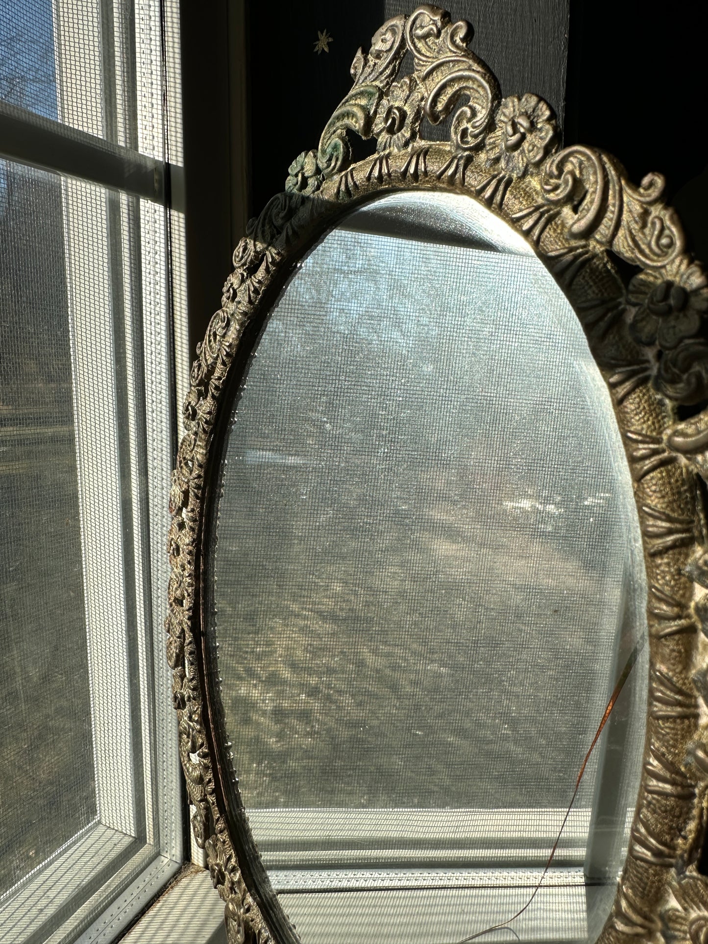 Gilt Bronze Victorian Revival Mirror