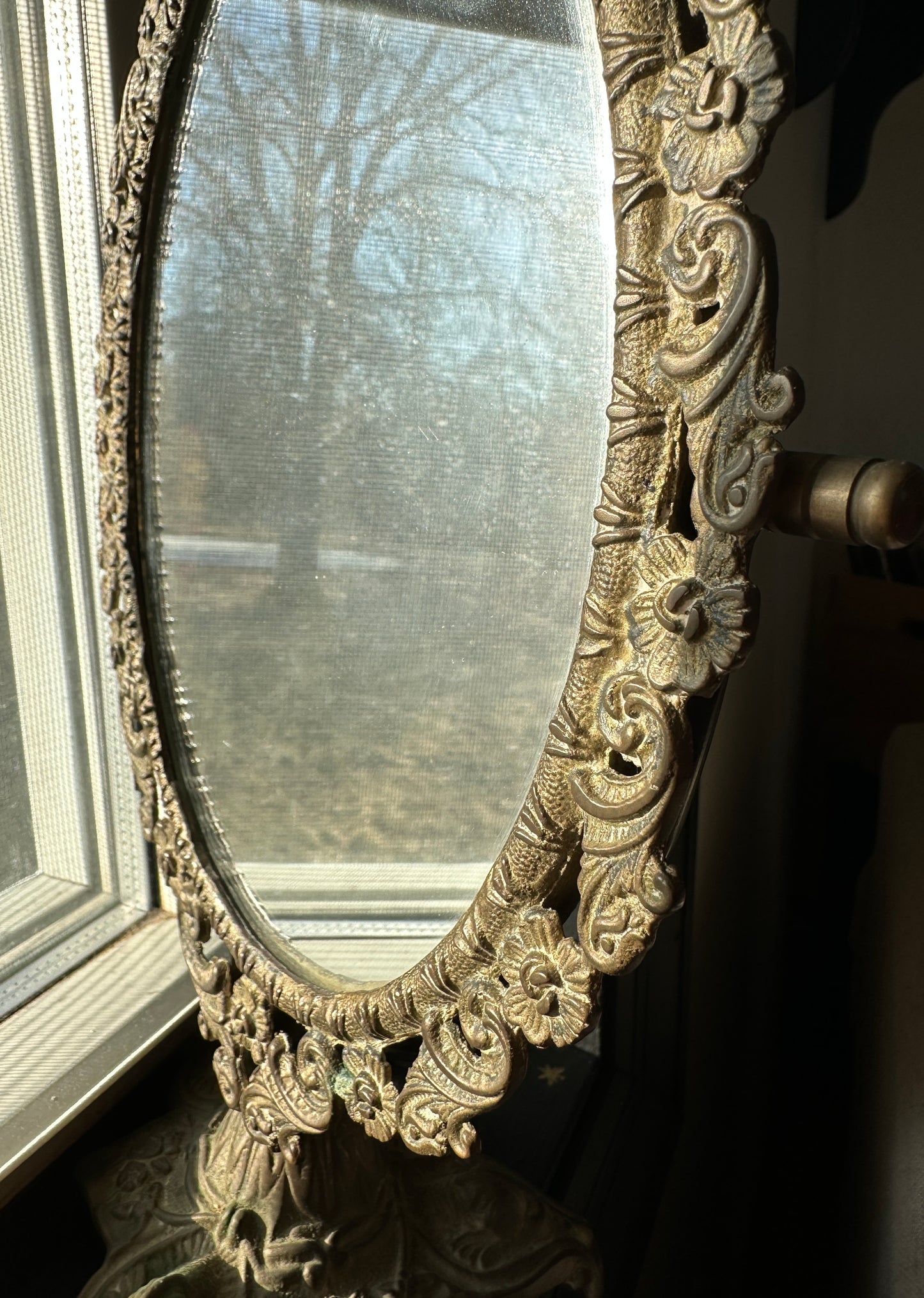 Gilt Bronze Victorian Revival Mirror