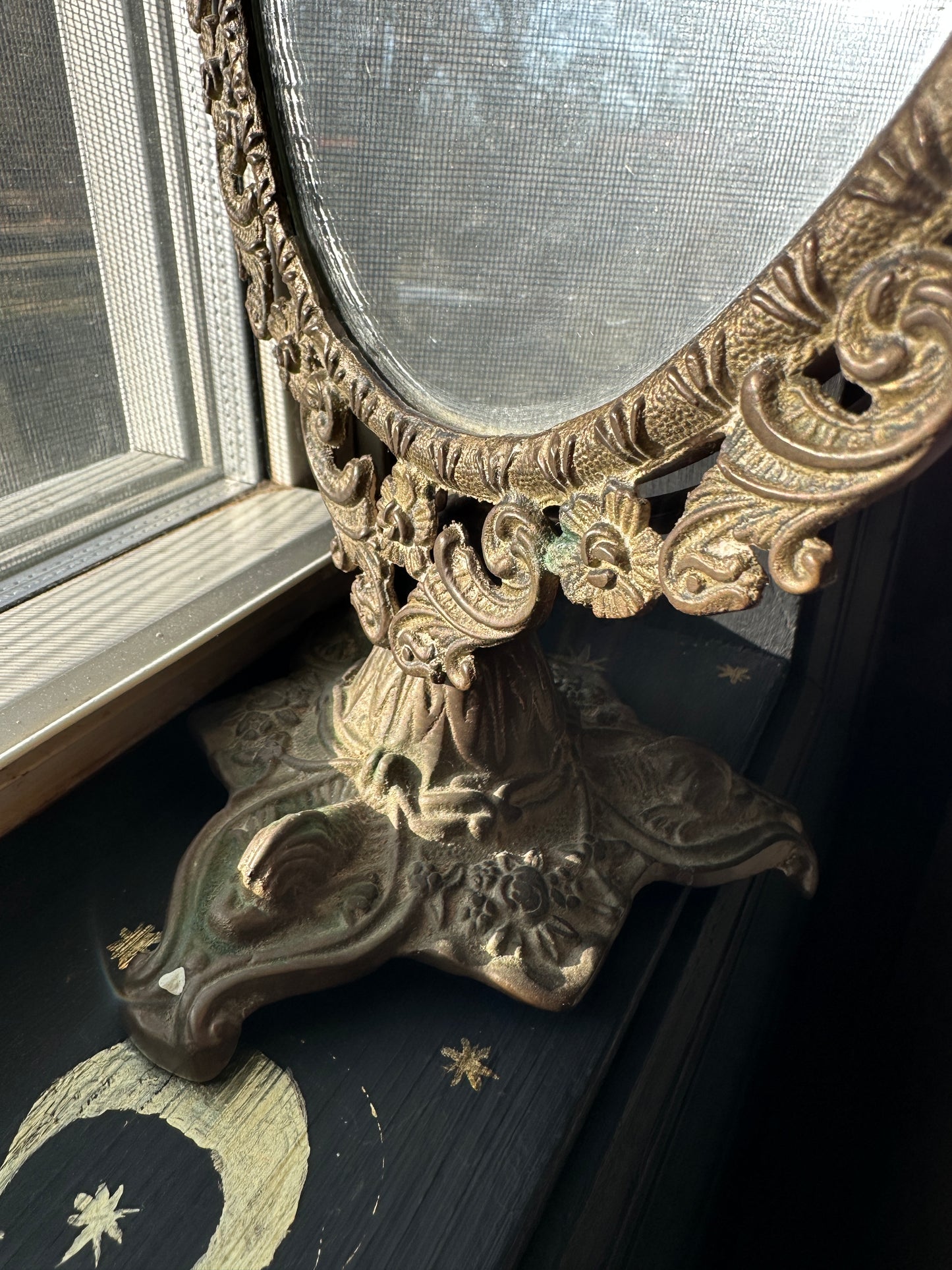 Gilt Bronze Victorian Revival Mirror