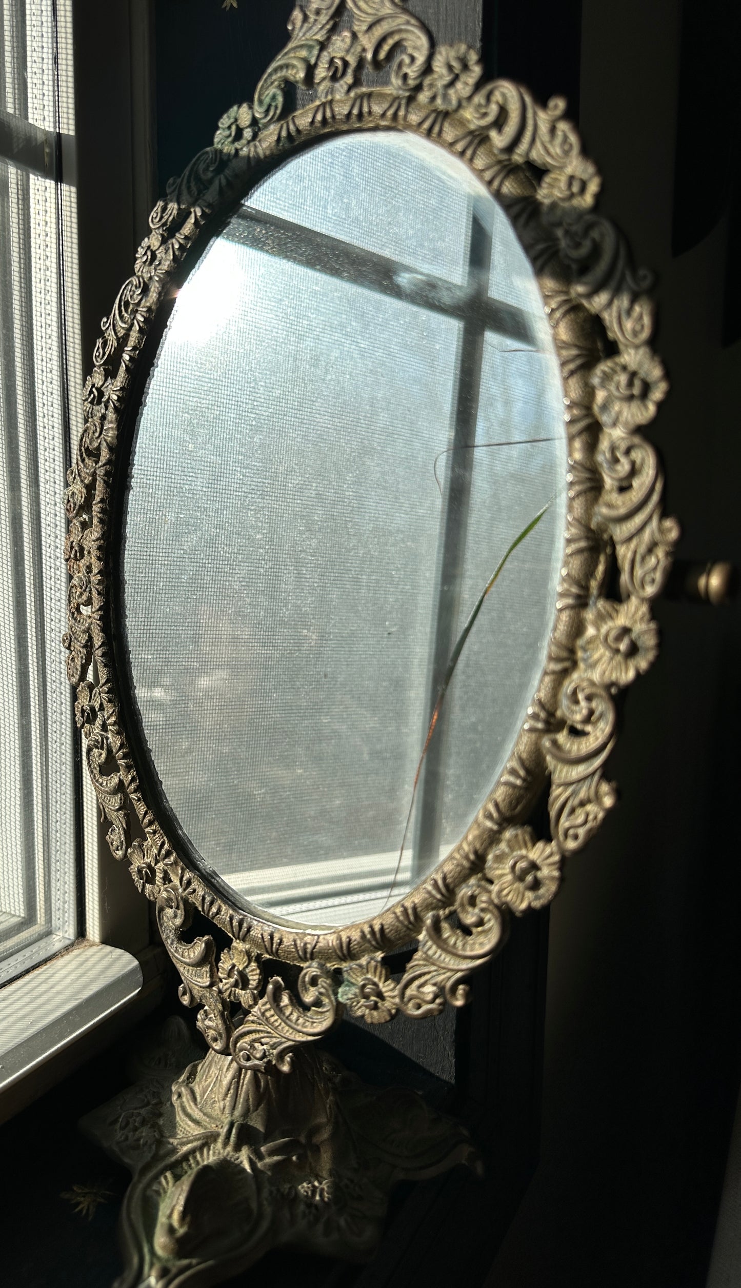 Gilt Bronze Victorian Revival Mirror