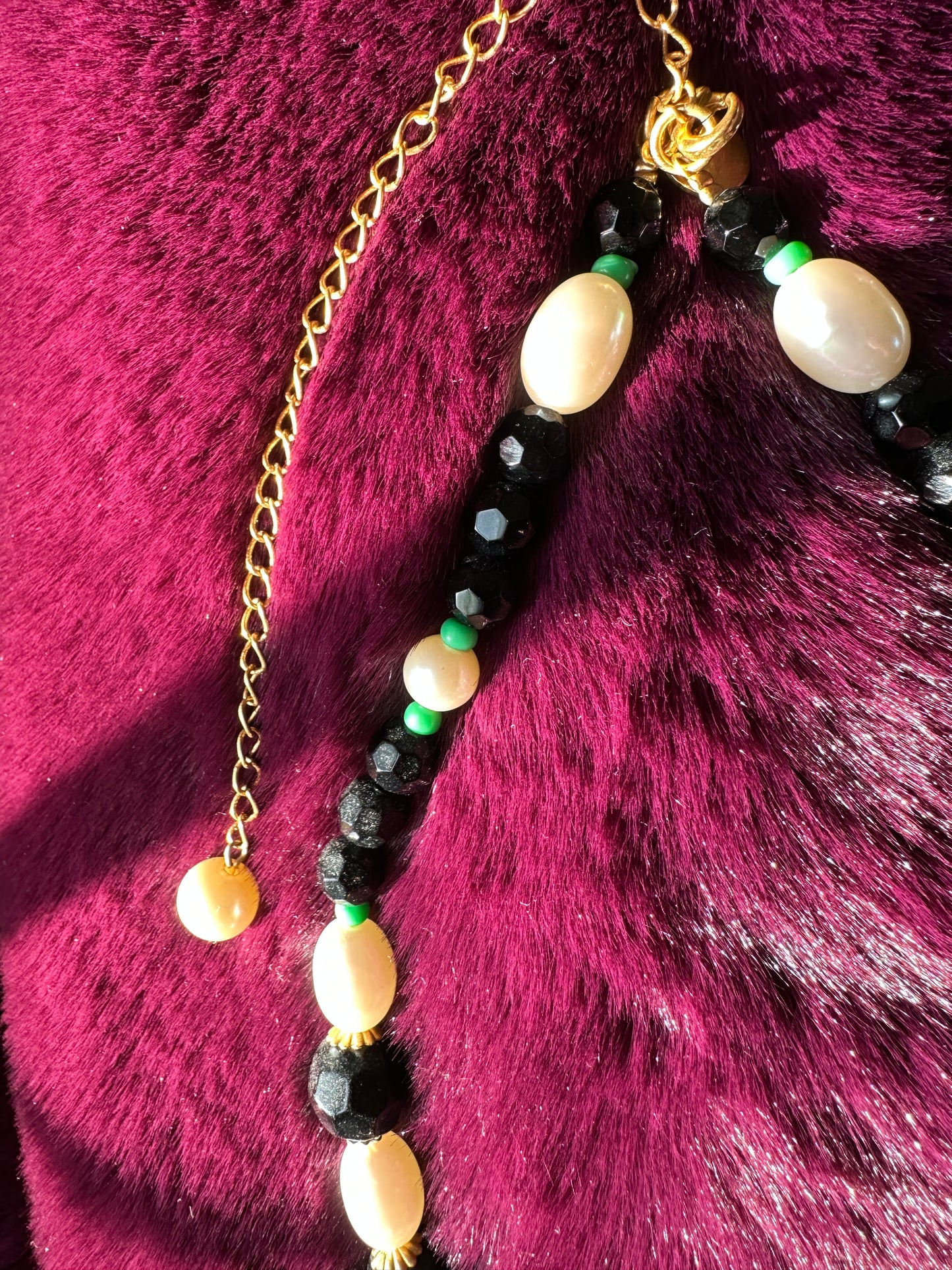 Sarah Coventry Beaded Cross Necklace