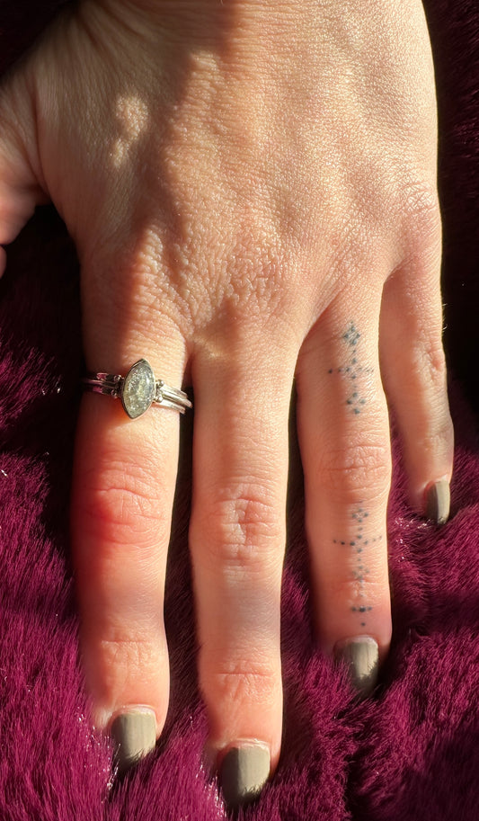 Moonstone & Silver Ring SZ8