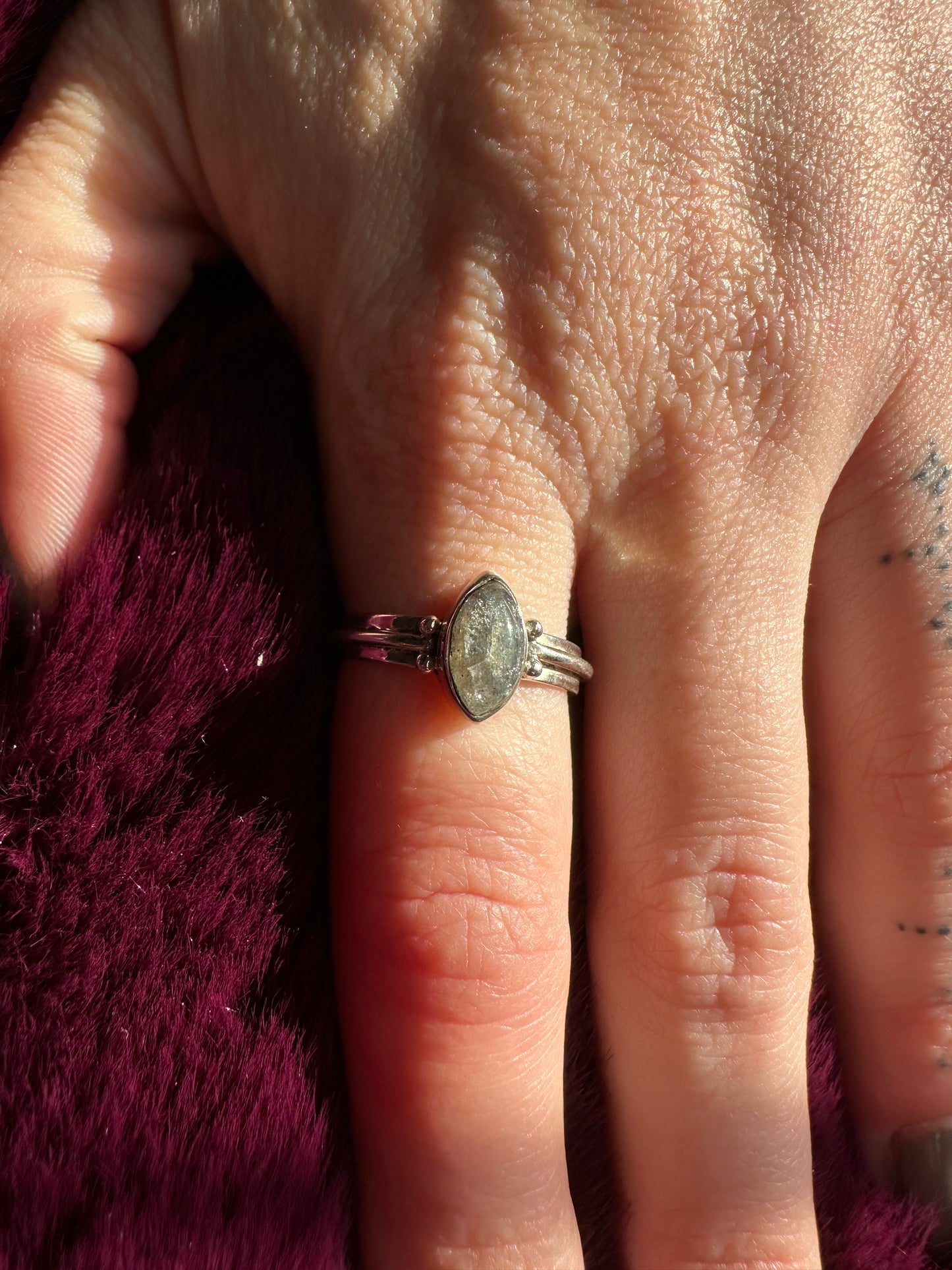 Moonstone & Silver Ring SZ8