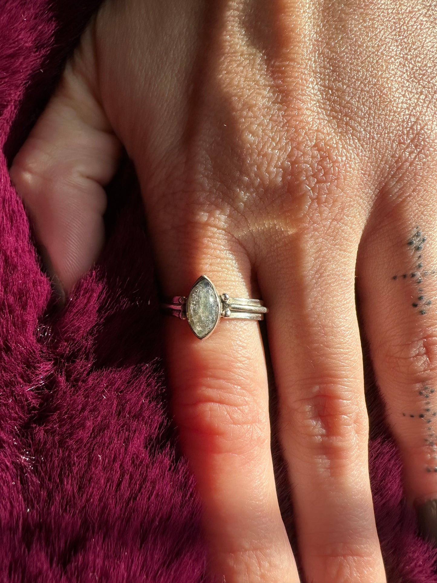 Moonstone & Silver Ring SZ8