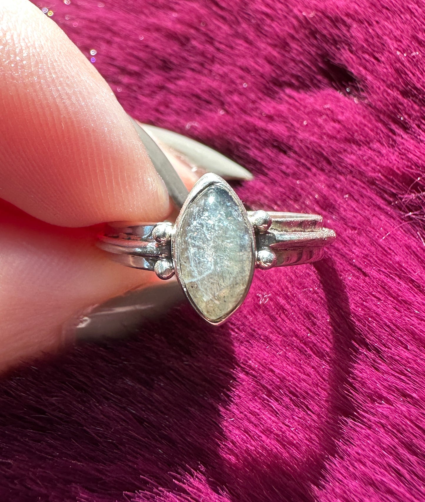Moonstone & Silver Ring SZ8