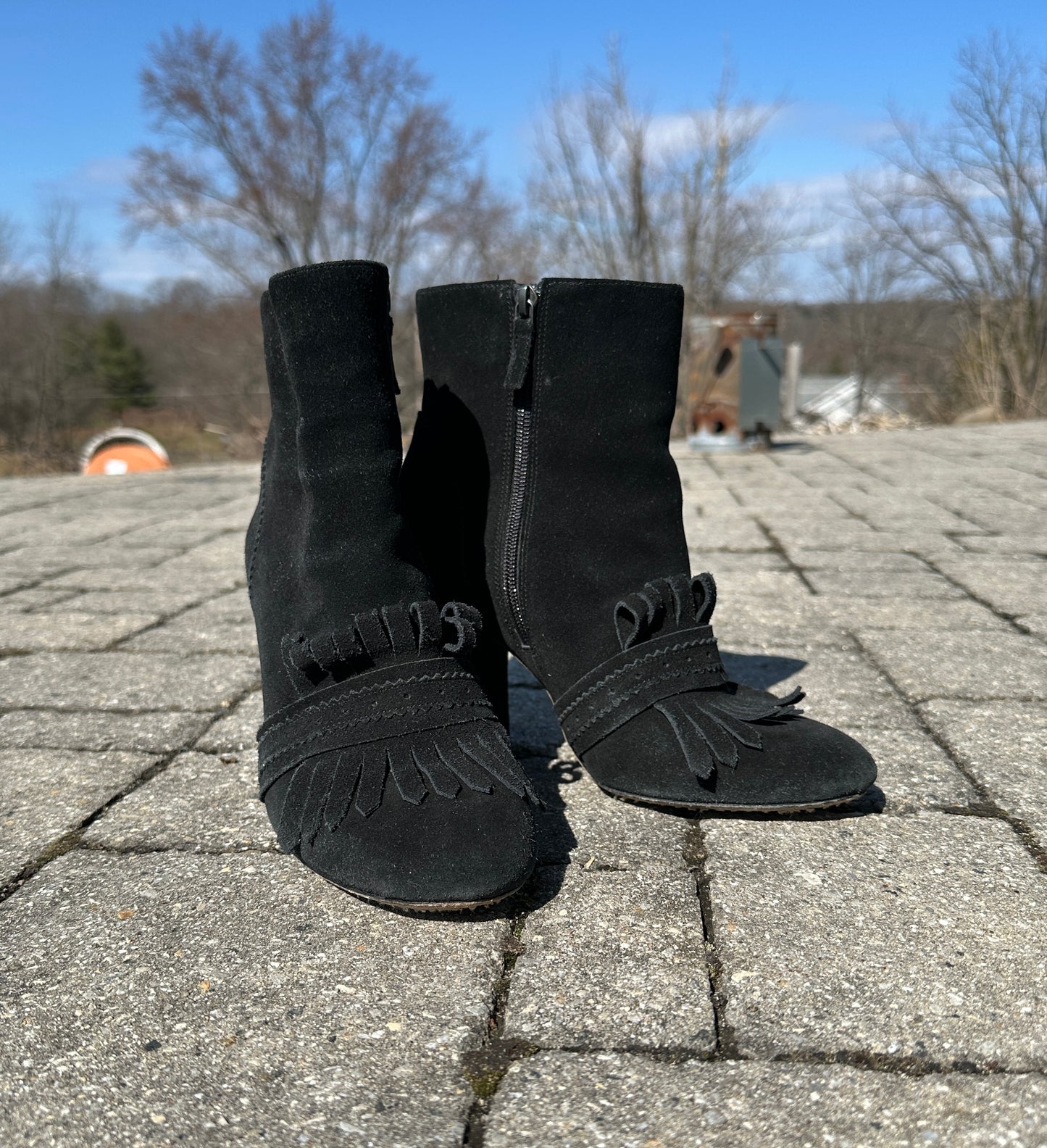 Suede Etienne Aigner Boots SZ 8