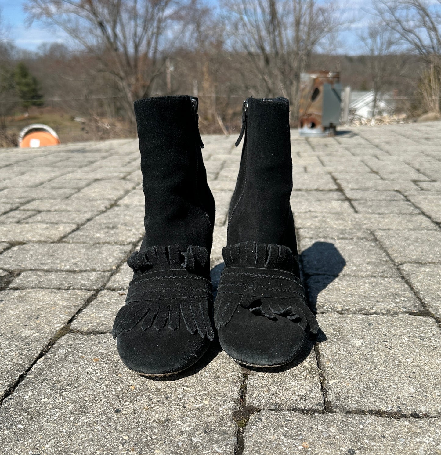 Suede Etienne Aigner Boots SZ 8