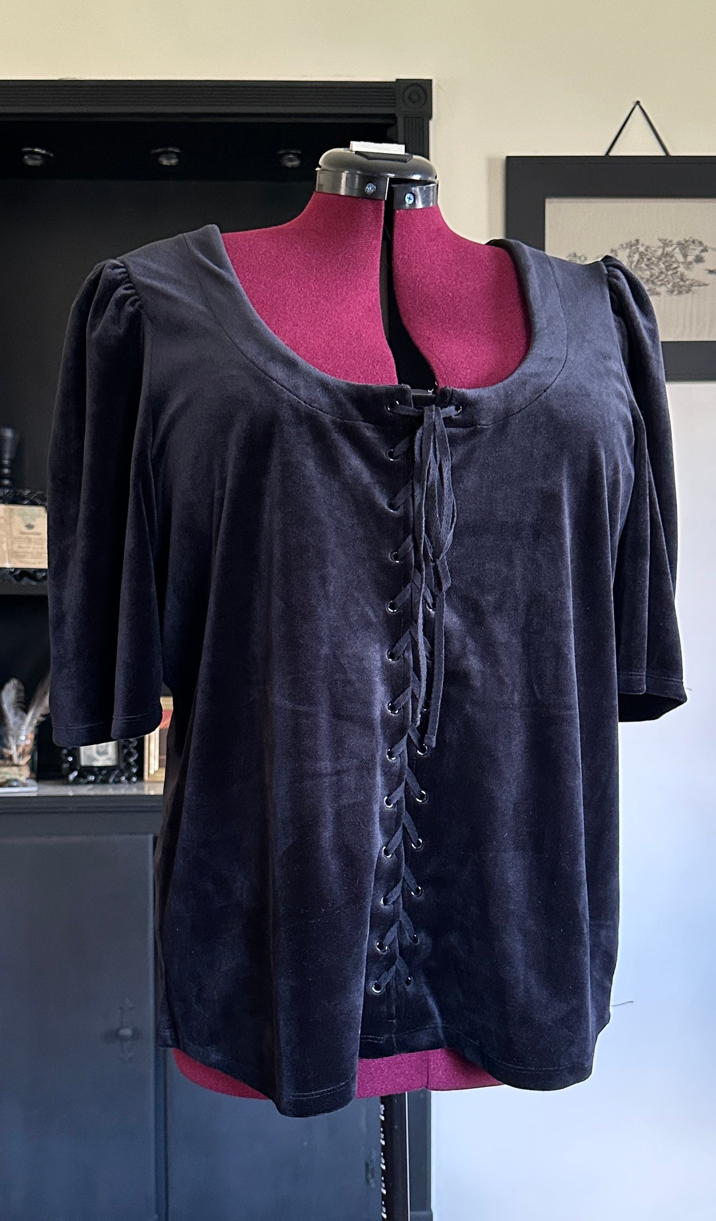 Betsey Johnson Velvet Top 4X