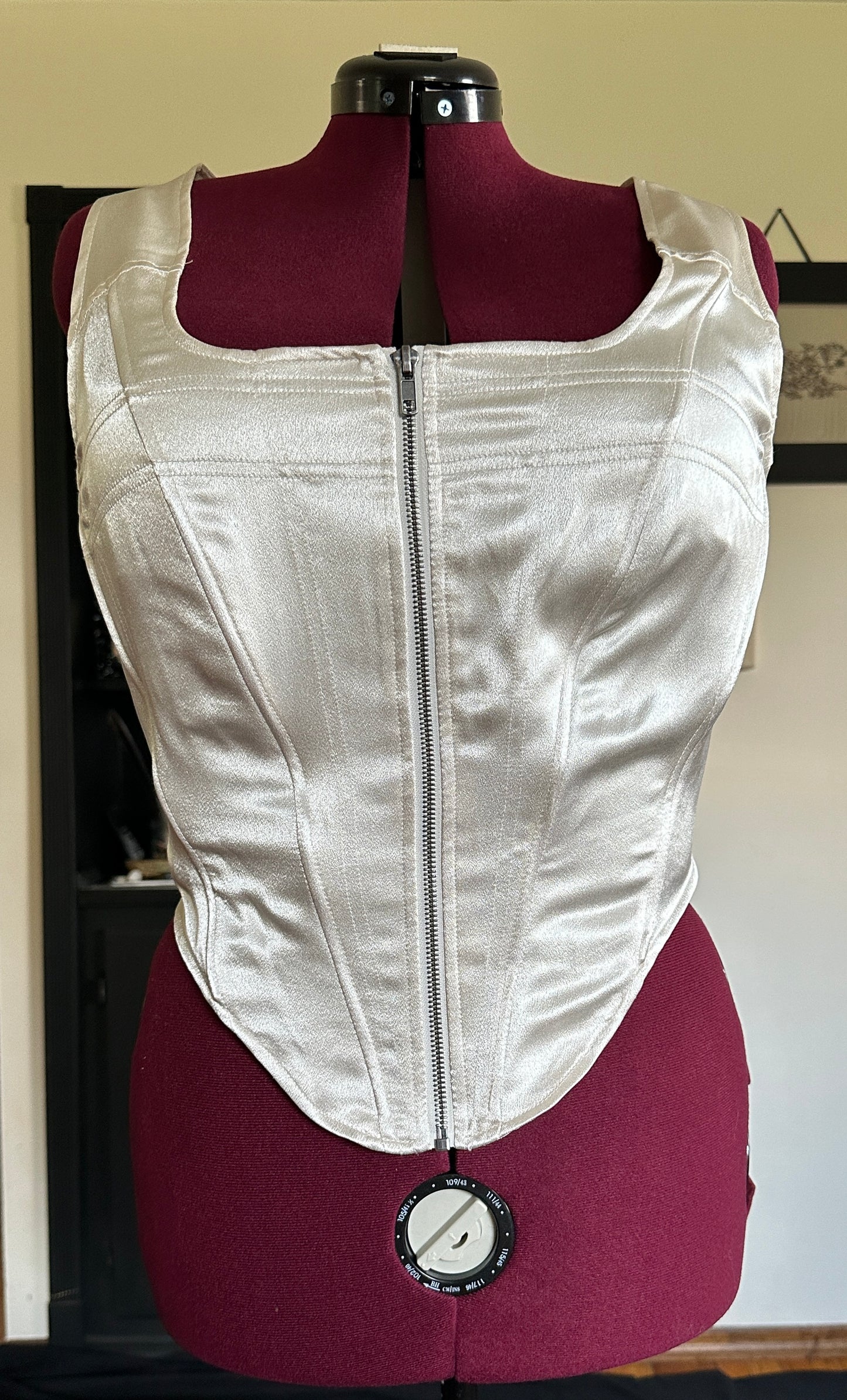 Satin Square Neck Bodice Top SZ 16-18