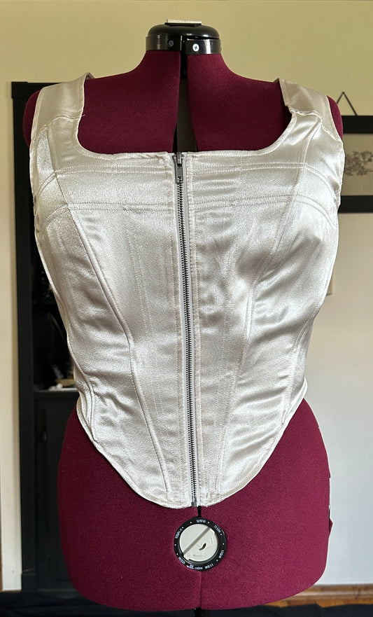 Satin Square Neck Bodice Top SZ 16-18