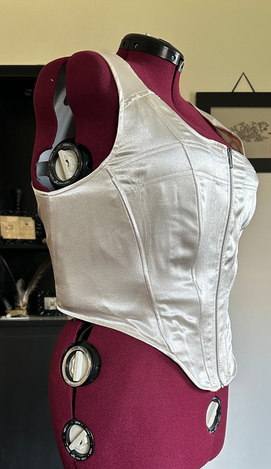 Satin Square Neck Bodice Top SZ 16-18