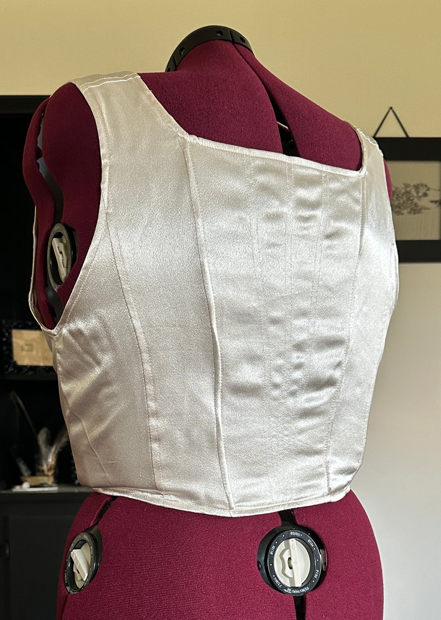 Satin Square Neck Bodice Top SZ 16-18