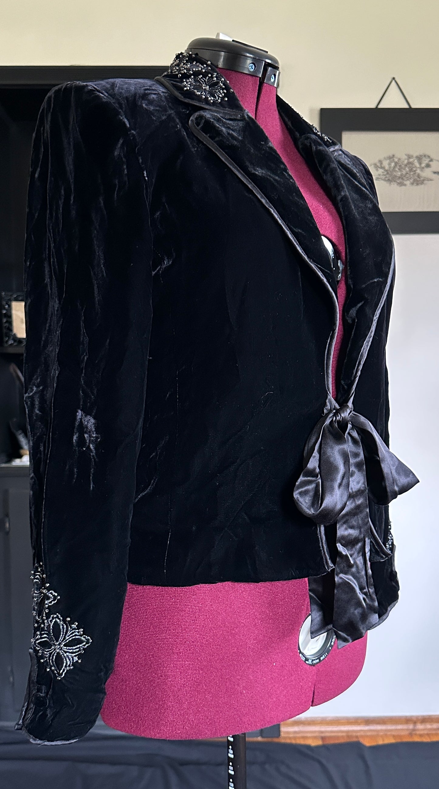 Velvet Victorian Revival Blazer SZ 12