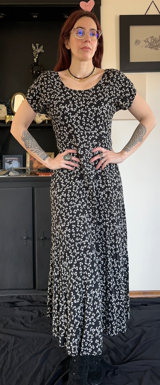 90s Grunge Floral Maxi Dress XS - S