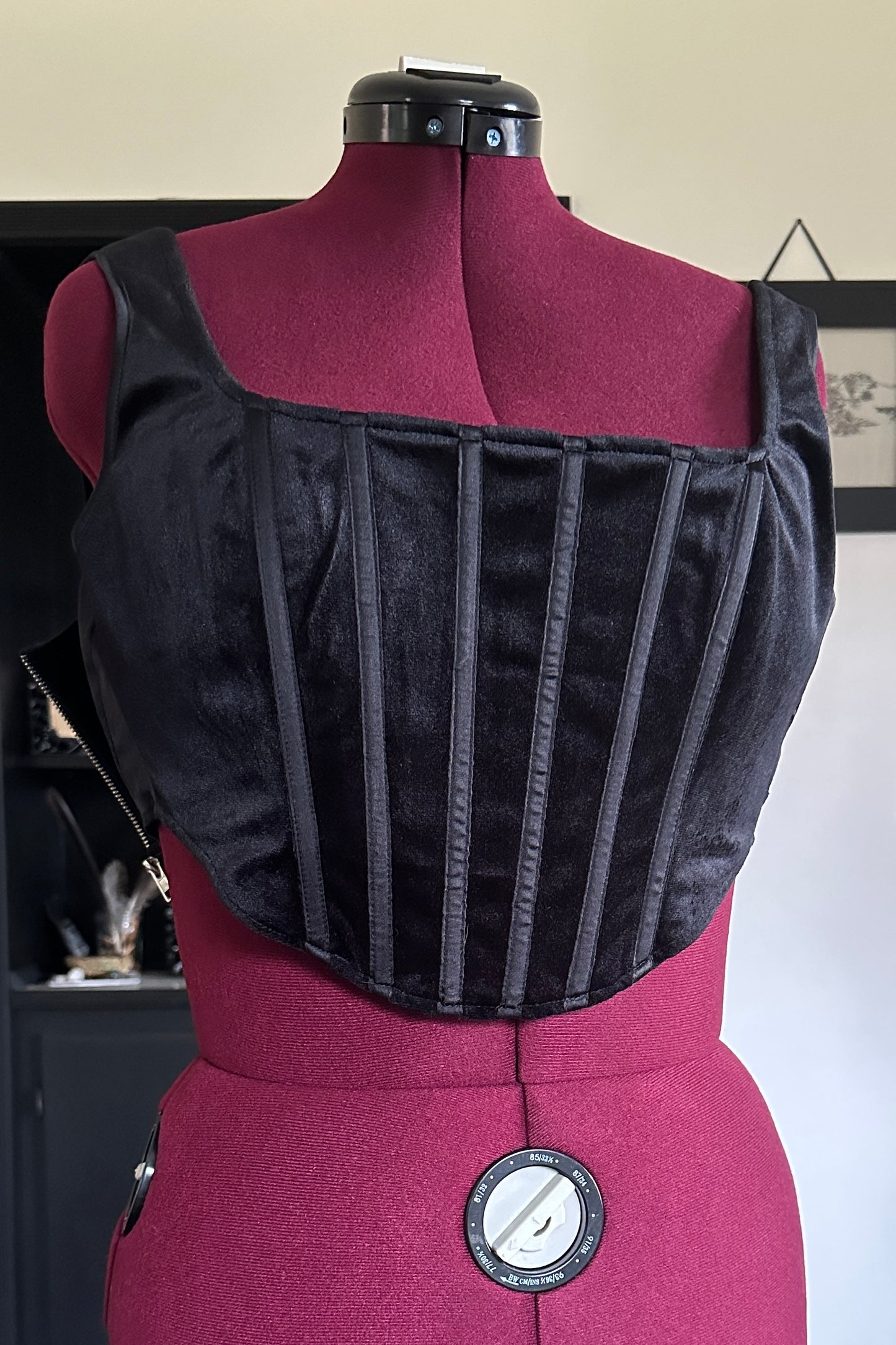 Velvet Elizabethan Style Bodice Top S-M