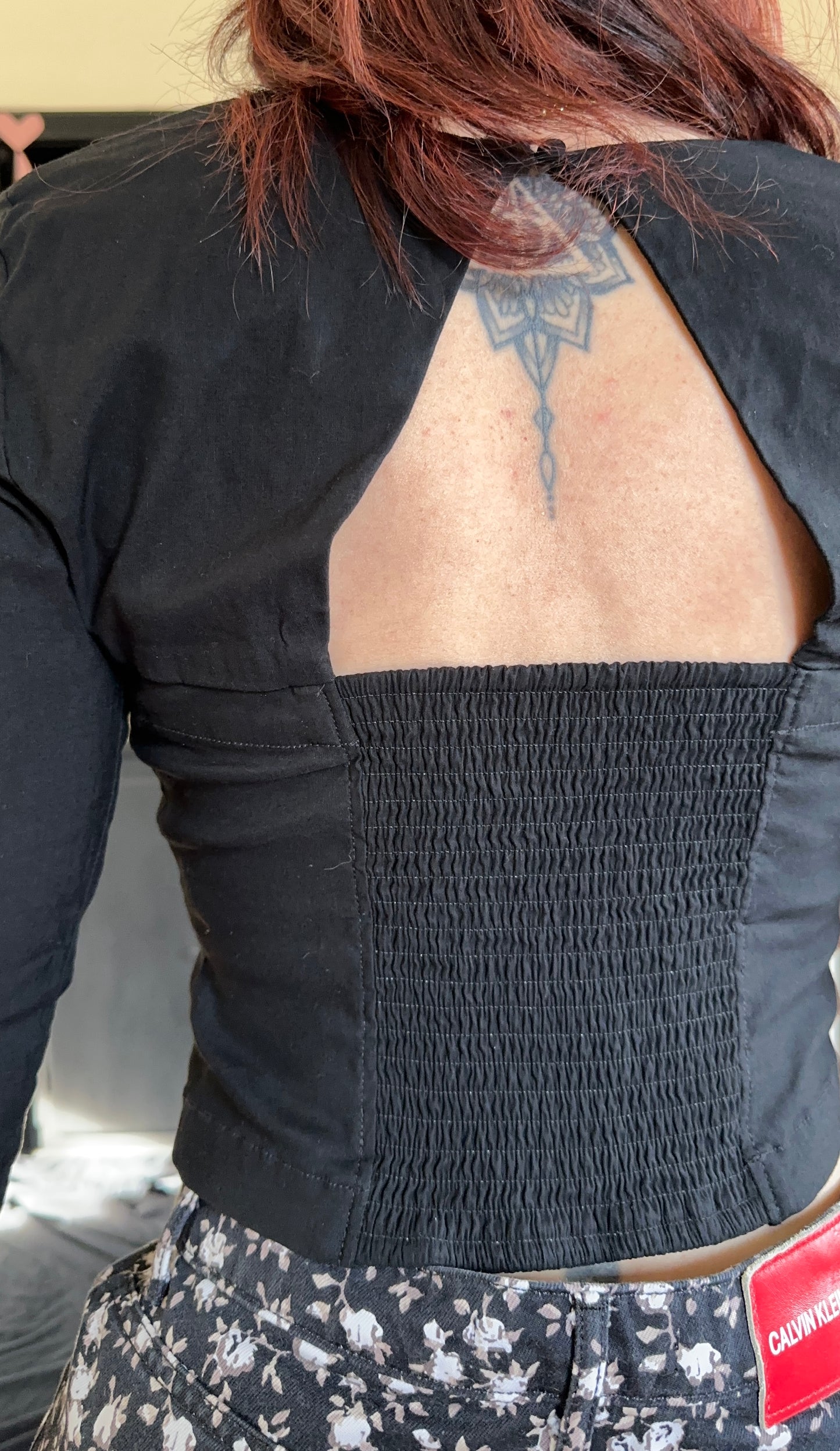 Zip Front Bodice Top S
