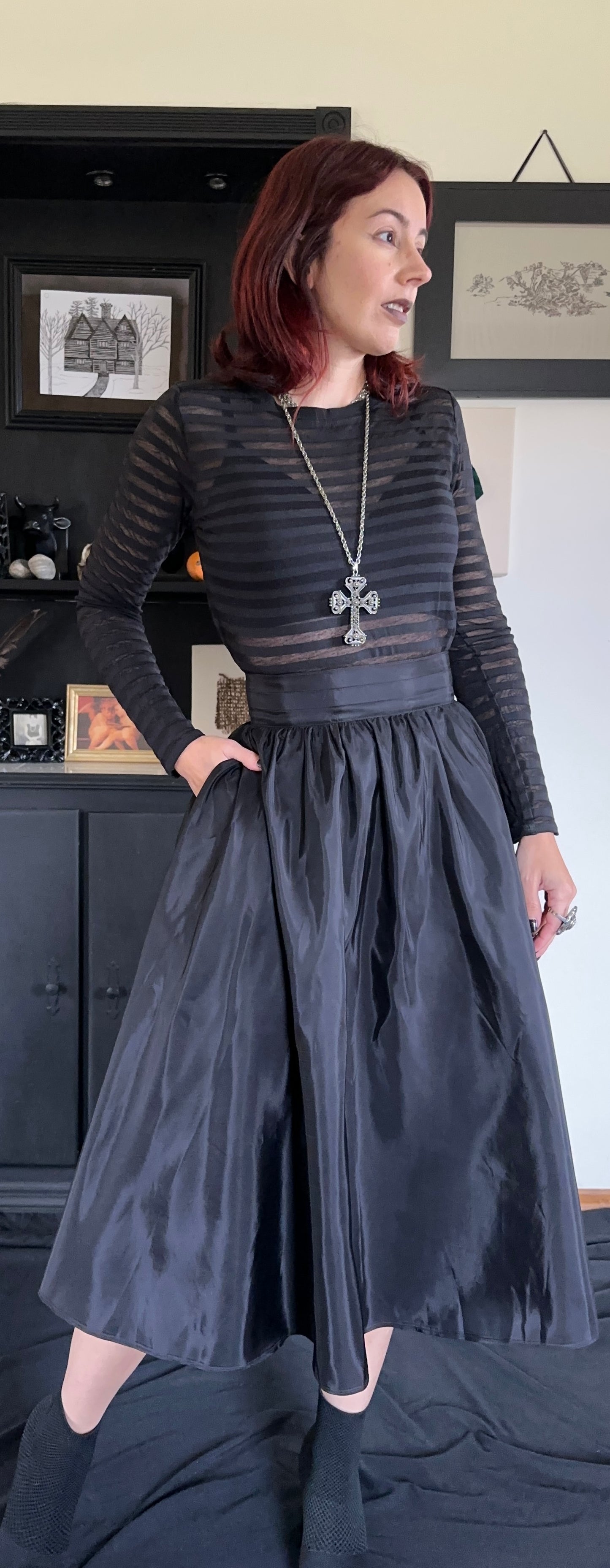 Jessica's Gunnies Taffeta Skirt SZ 9