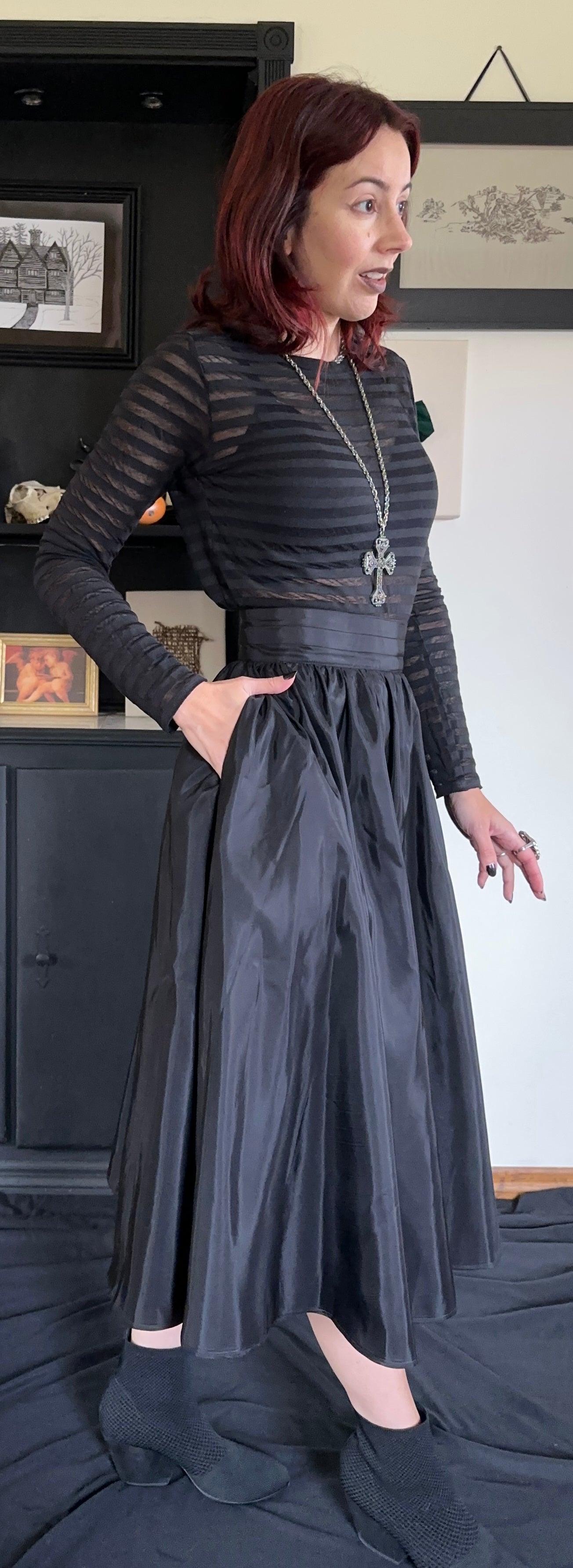 Jessica's Gunnies Taffeta Skirt SZ 9