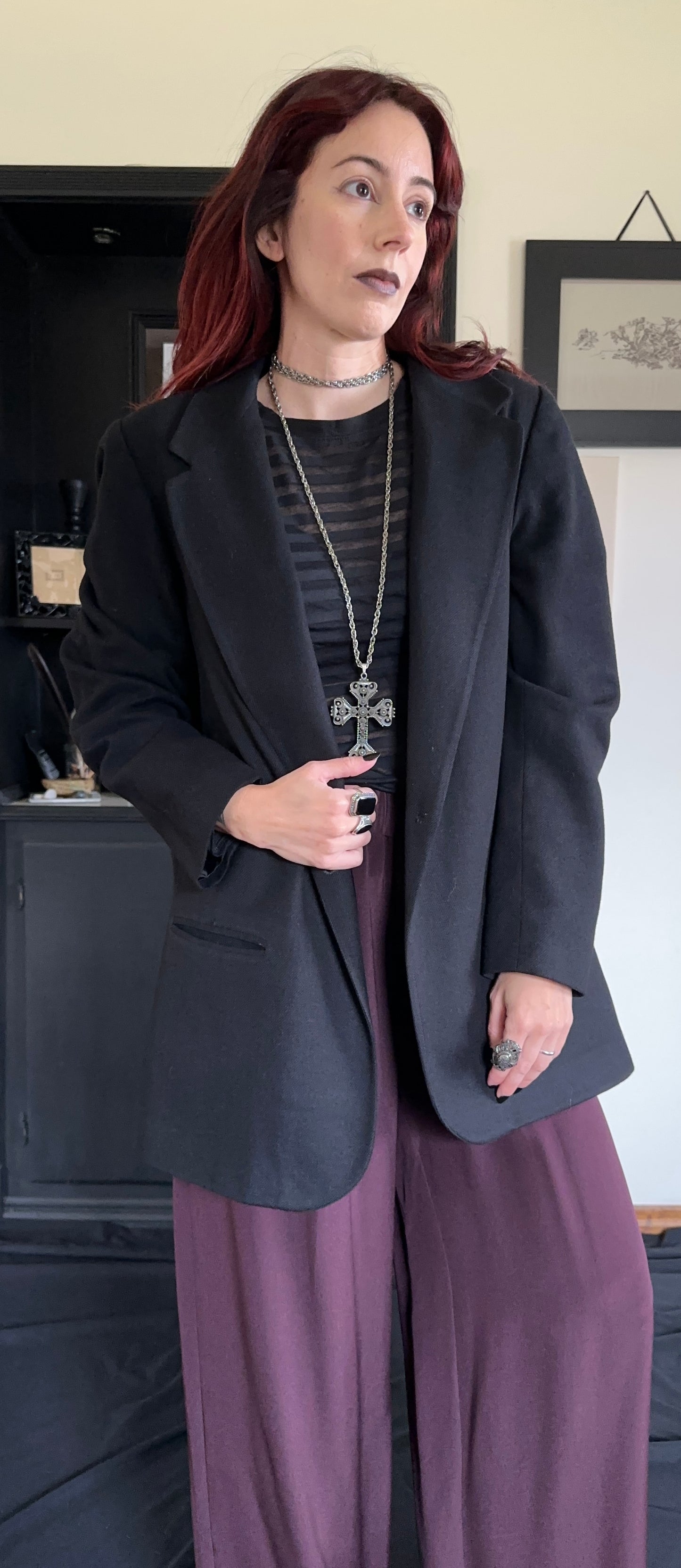 Vintage Wool Blazer SZ 18