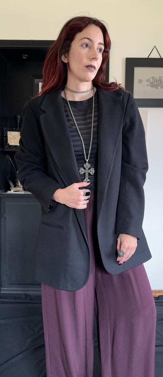 Vintage Wool Blazer SZ 18