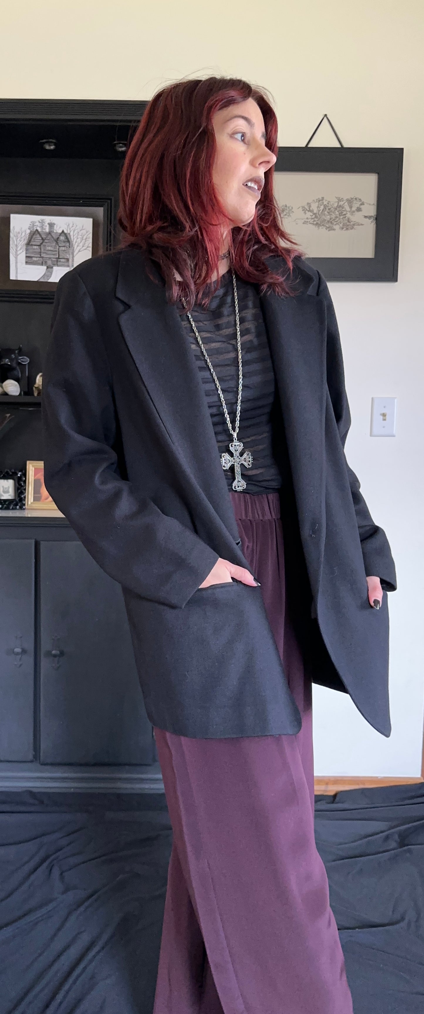 Vintage Wool Blazer SZ 18