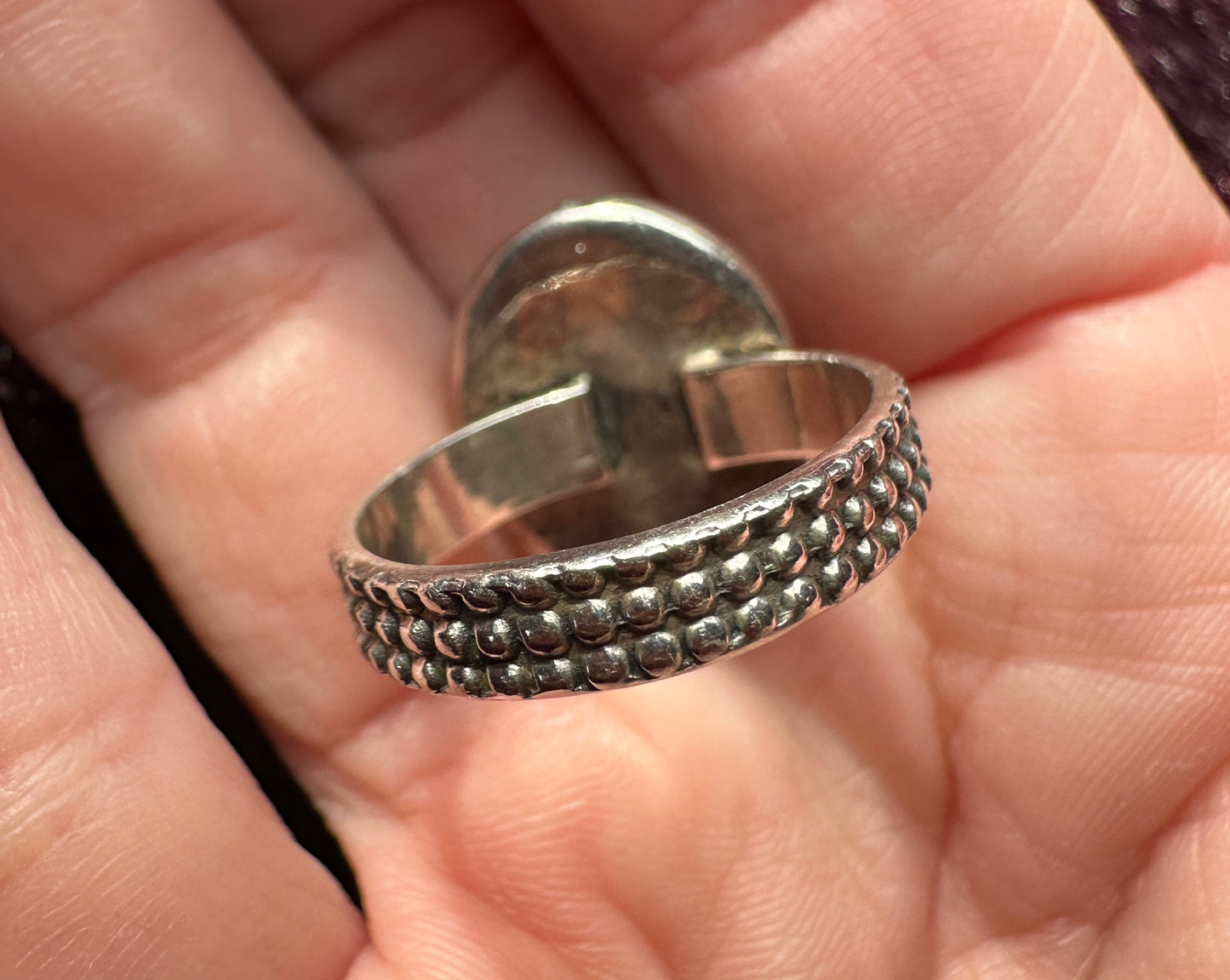 Silver & Labradorite Ring SZ 6