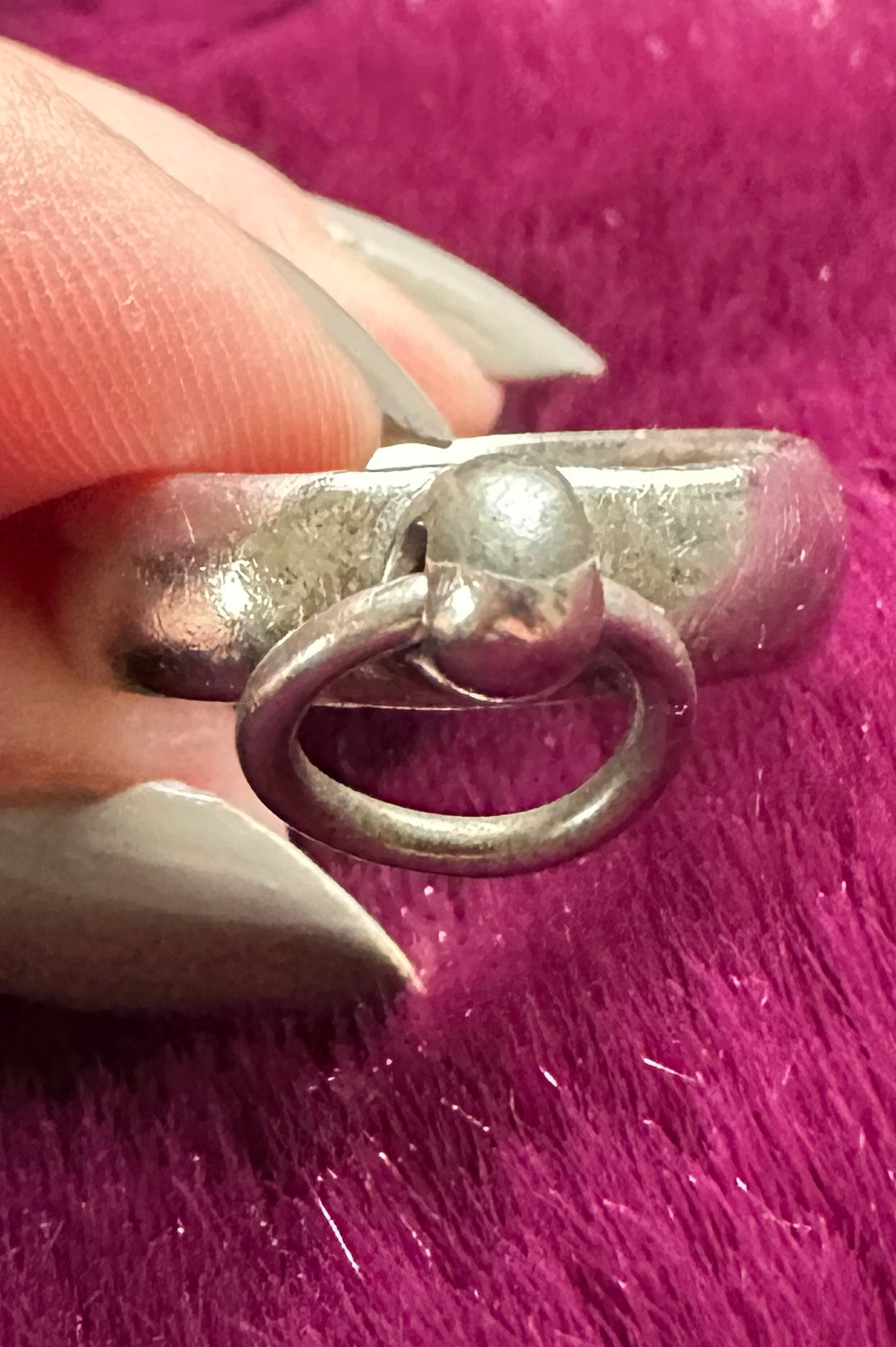 Vintage Silver Band Ring SZ 7.5