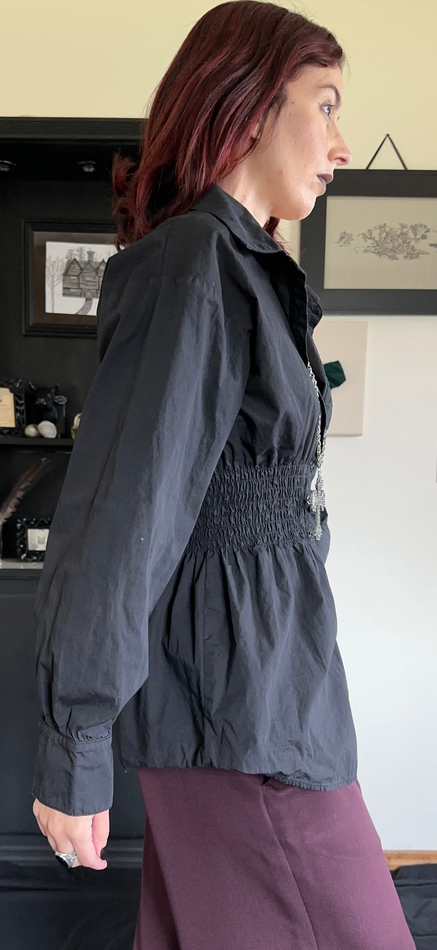 Smocked Waist Top M-L