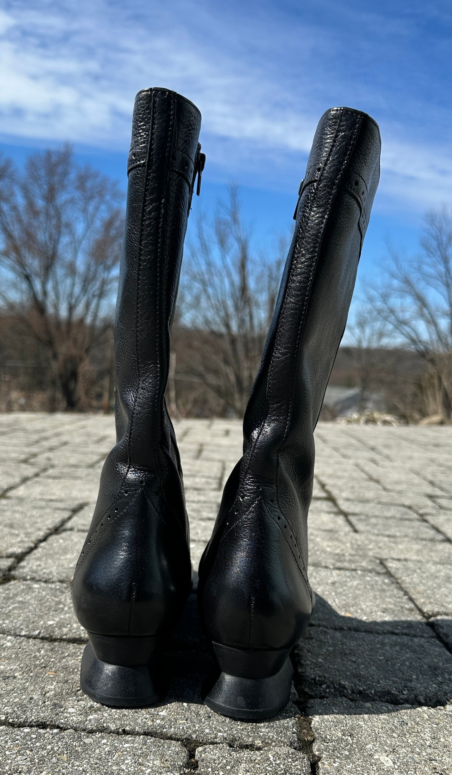 Leather Victorian Style Boots SZ 10