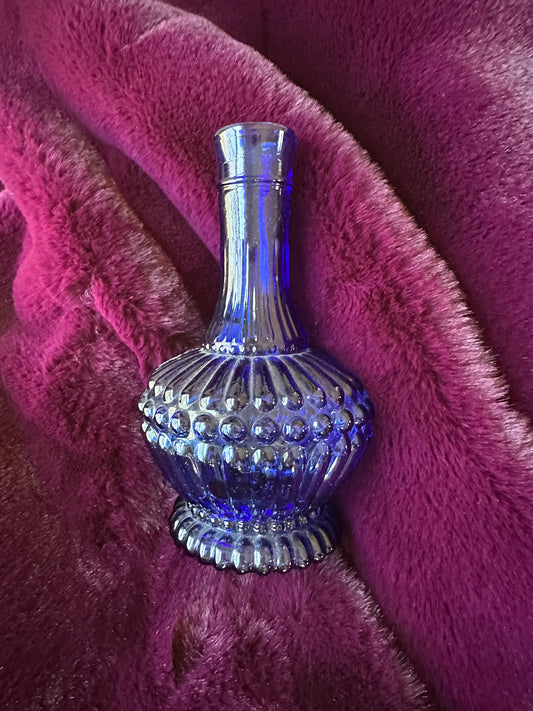 Cobalt Blue Glass Decanter Bottle