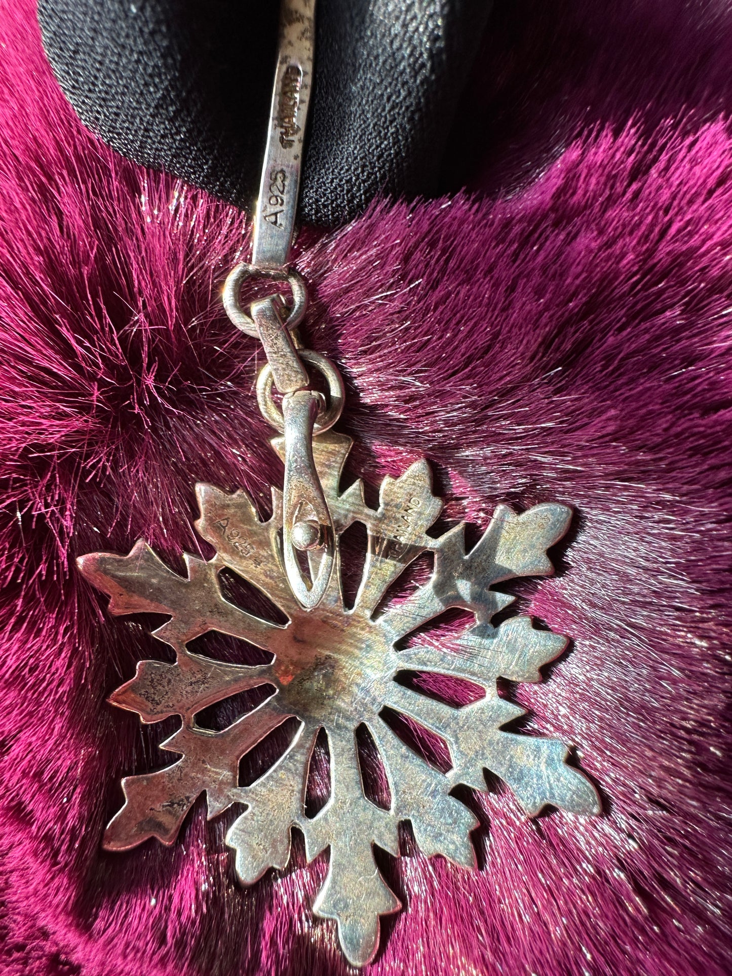 Victorian Style Silver & Velvet Choker