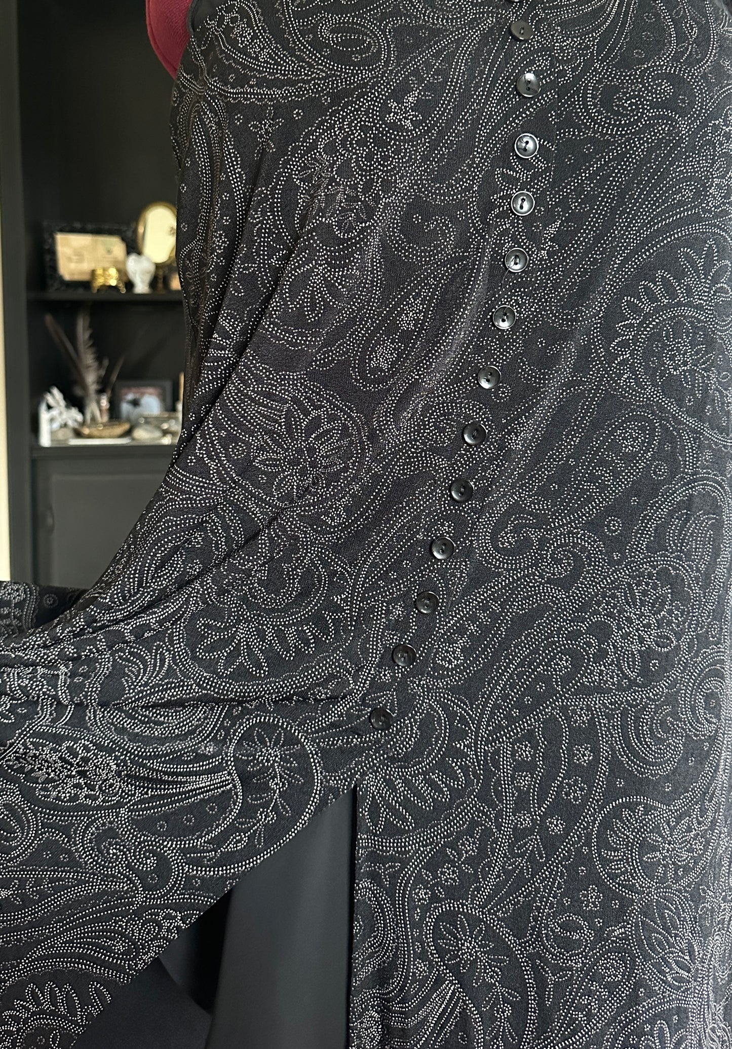 90s Paisley Maxi Skirt XL