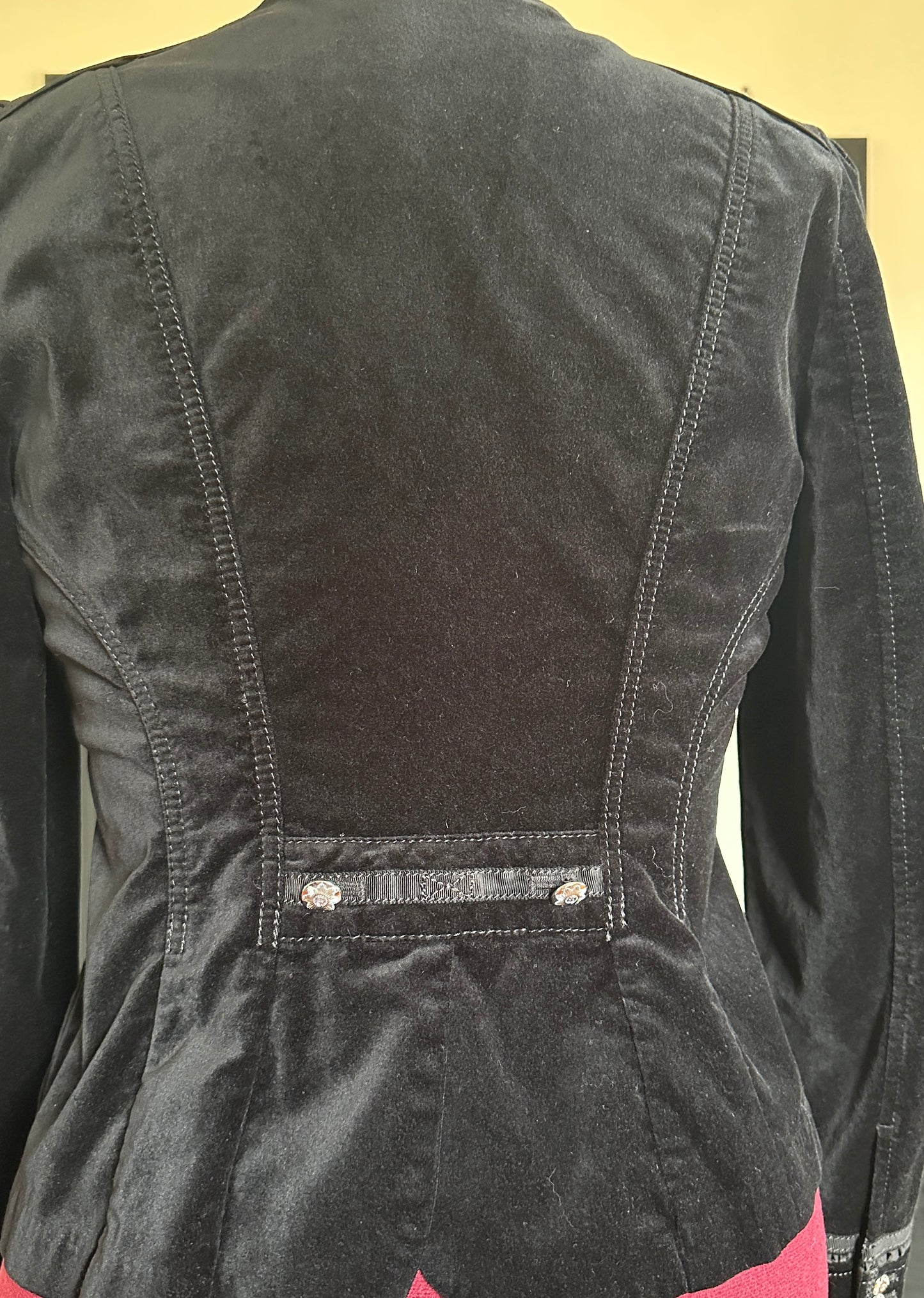 Velvet Fitted Goth Blazer SZ 12
