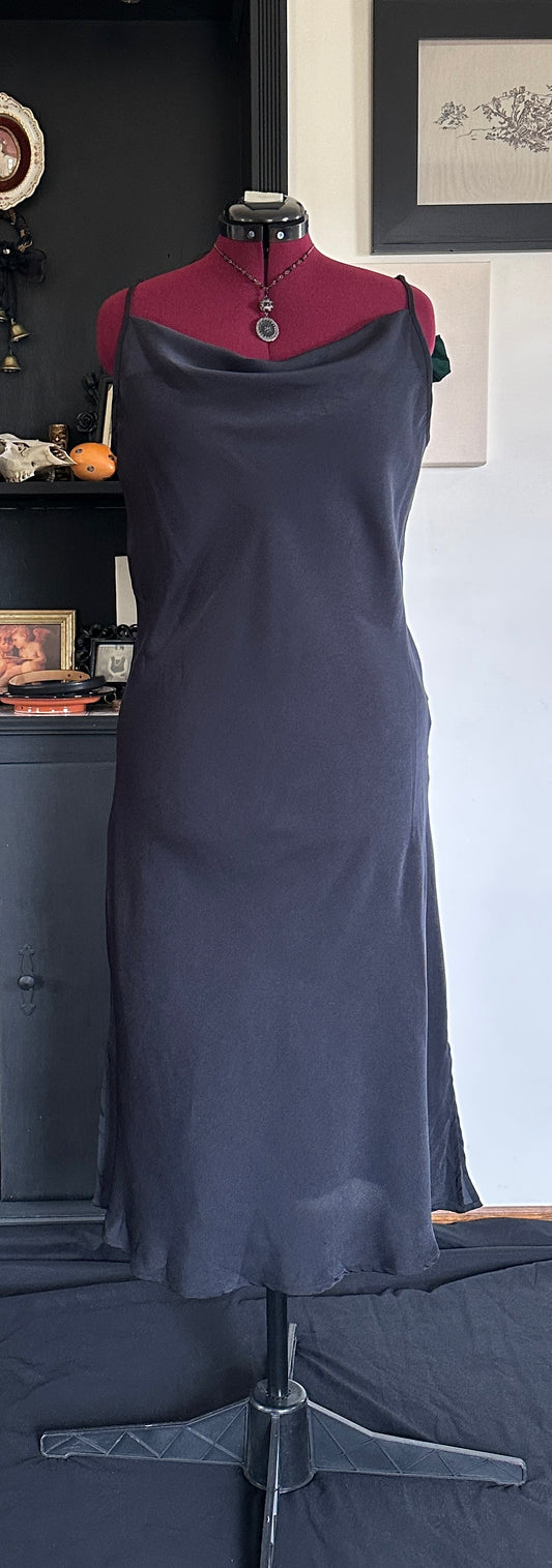 Secondhand Goth Slip Dress XL