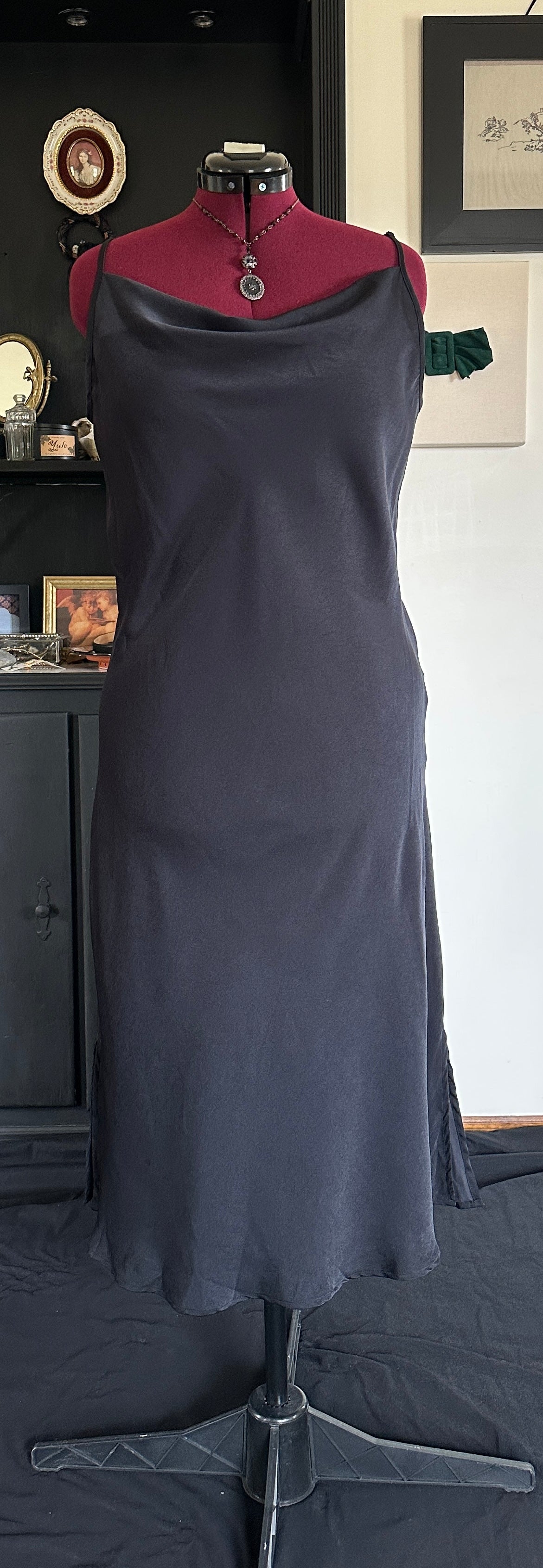 Secondhand Goth Slip Dress XL