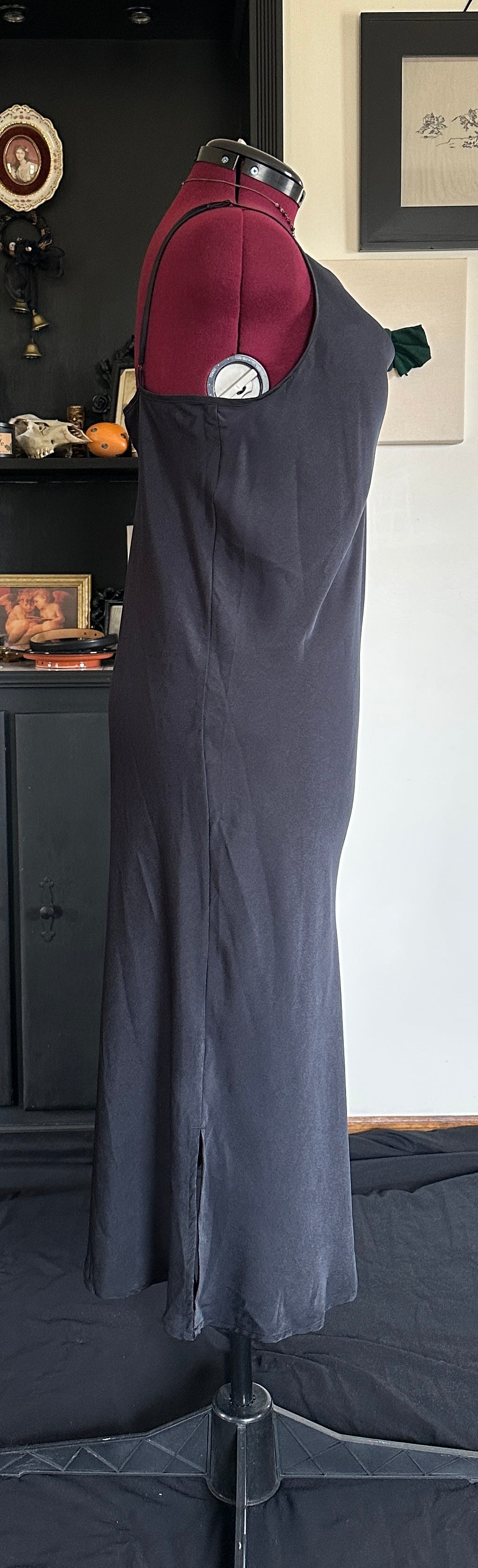 Secondhand Goth Slip Dress XL