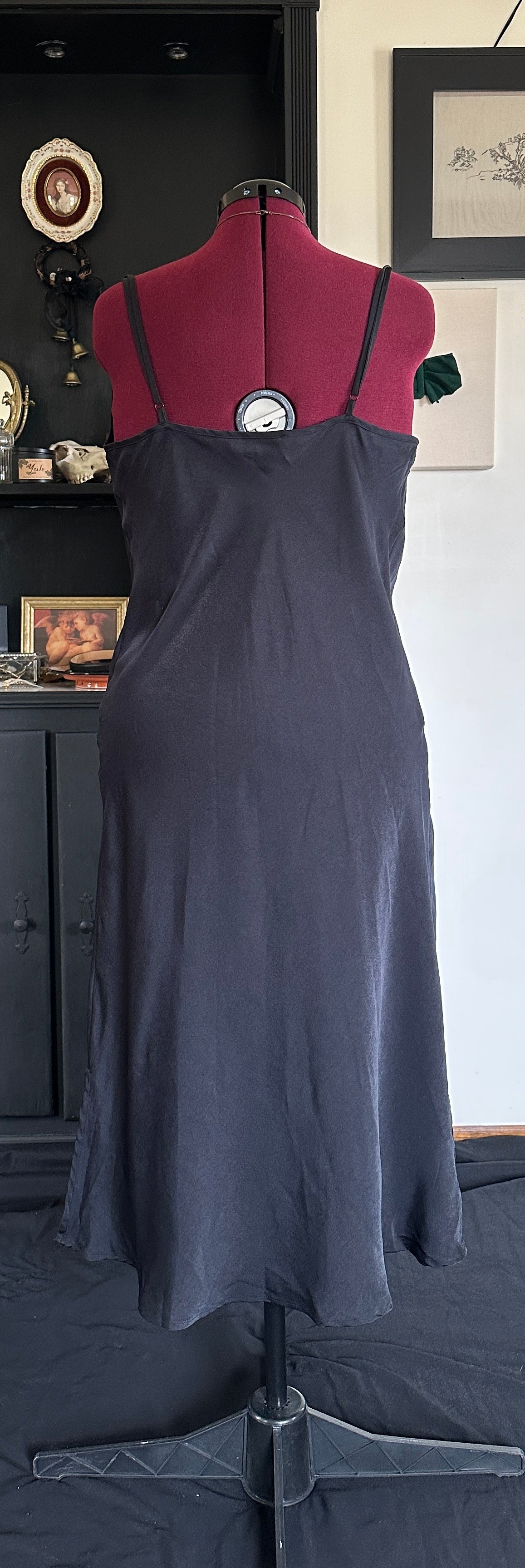 Secondhand Goth Slip Dress XL