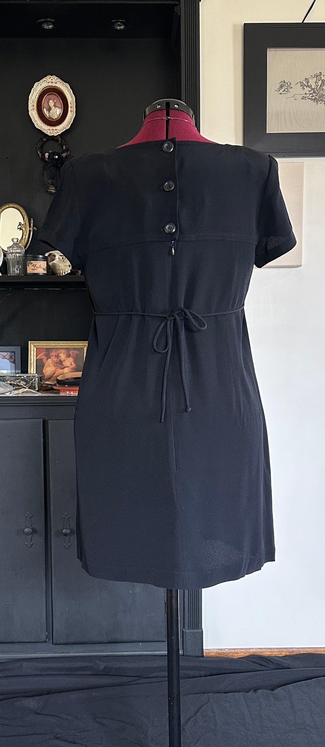 90s Square Neck Dress L