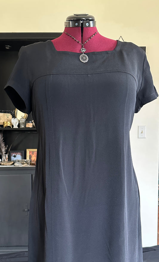 90s Square Neck Dress L