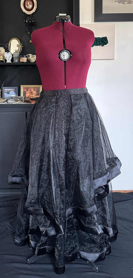 Organza Layered Goth Skirt SZ 16