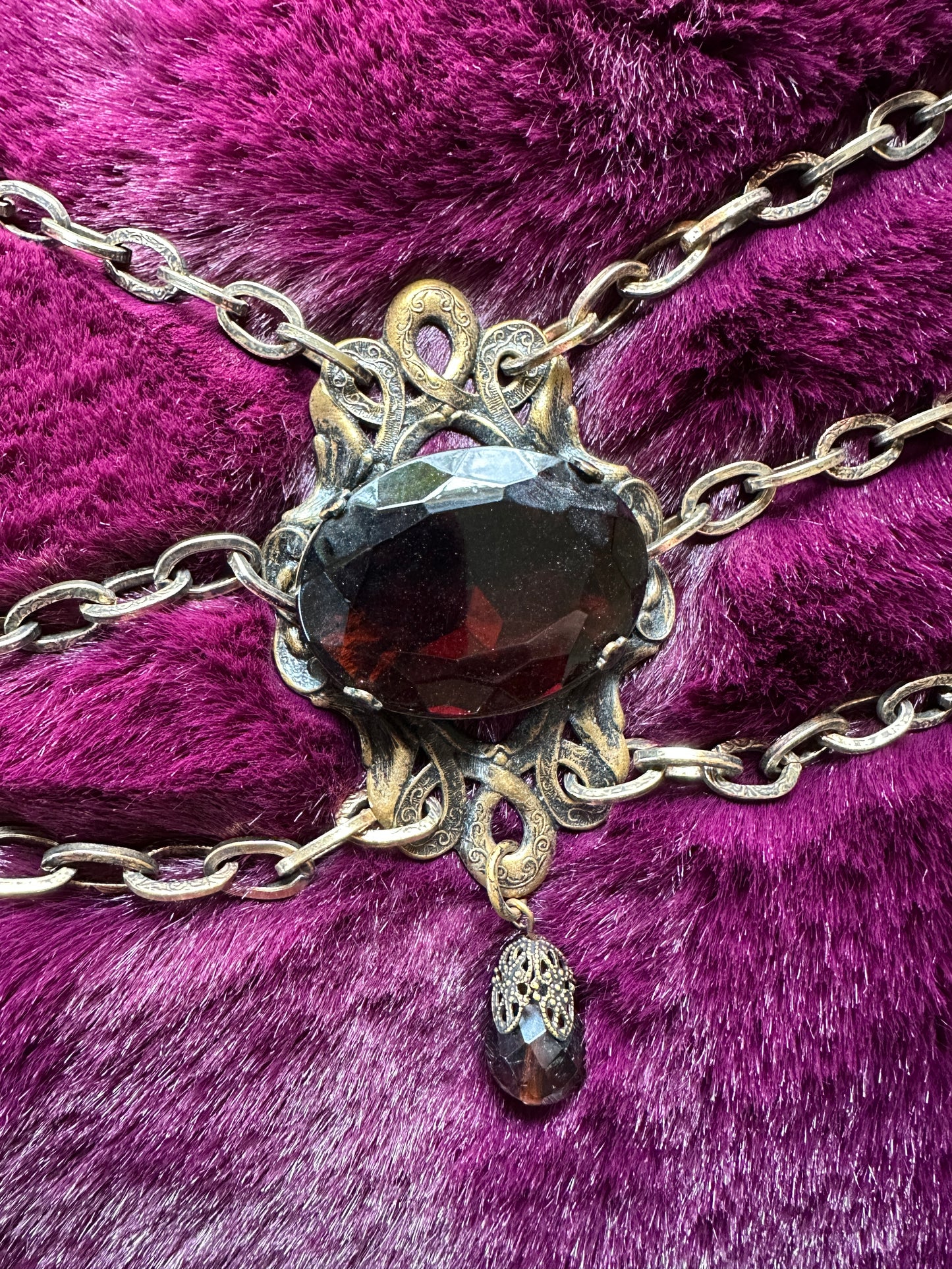 Vintage Medieval Revival Chain Belt 27" - 31"