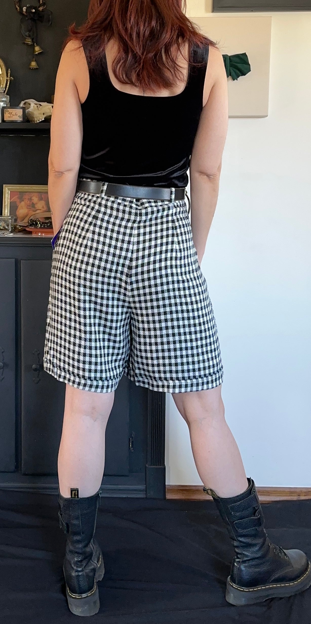 80s Gingham Shorts M/L