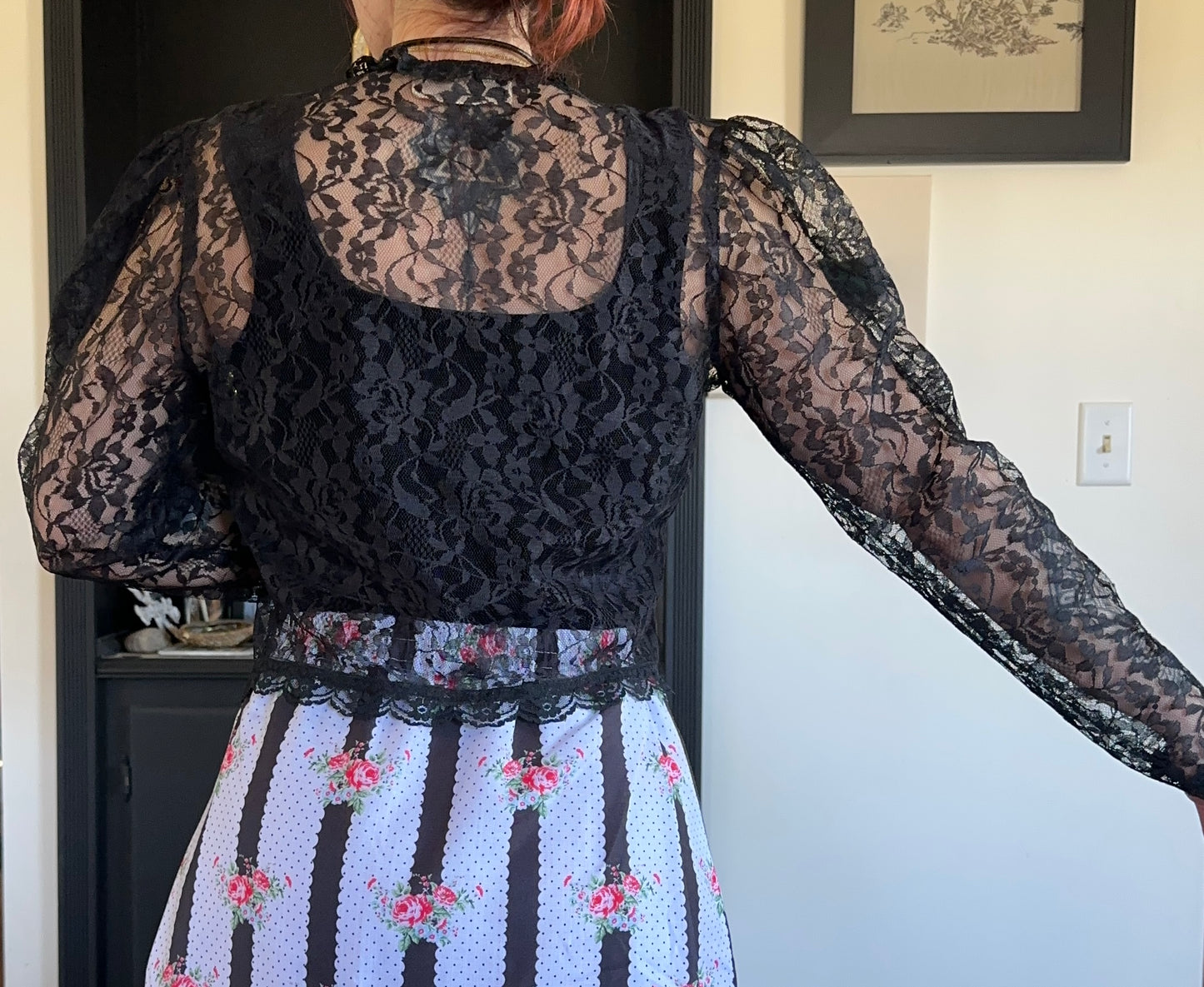 80s Gunne Sax Lace Bolero M/L