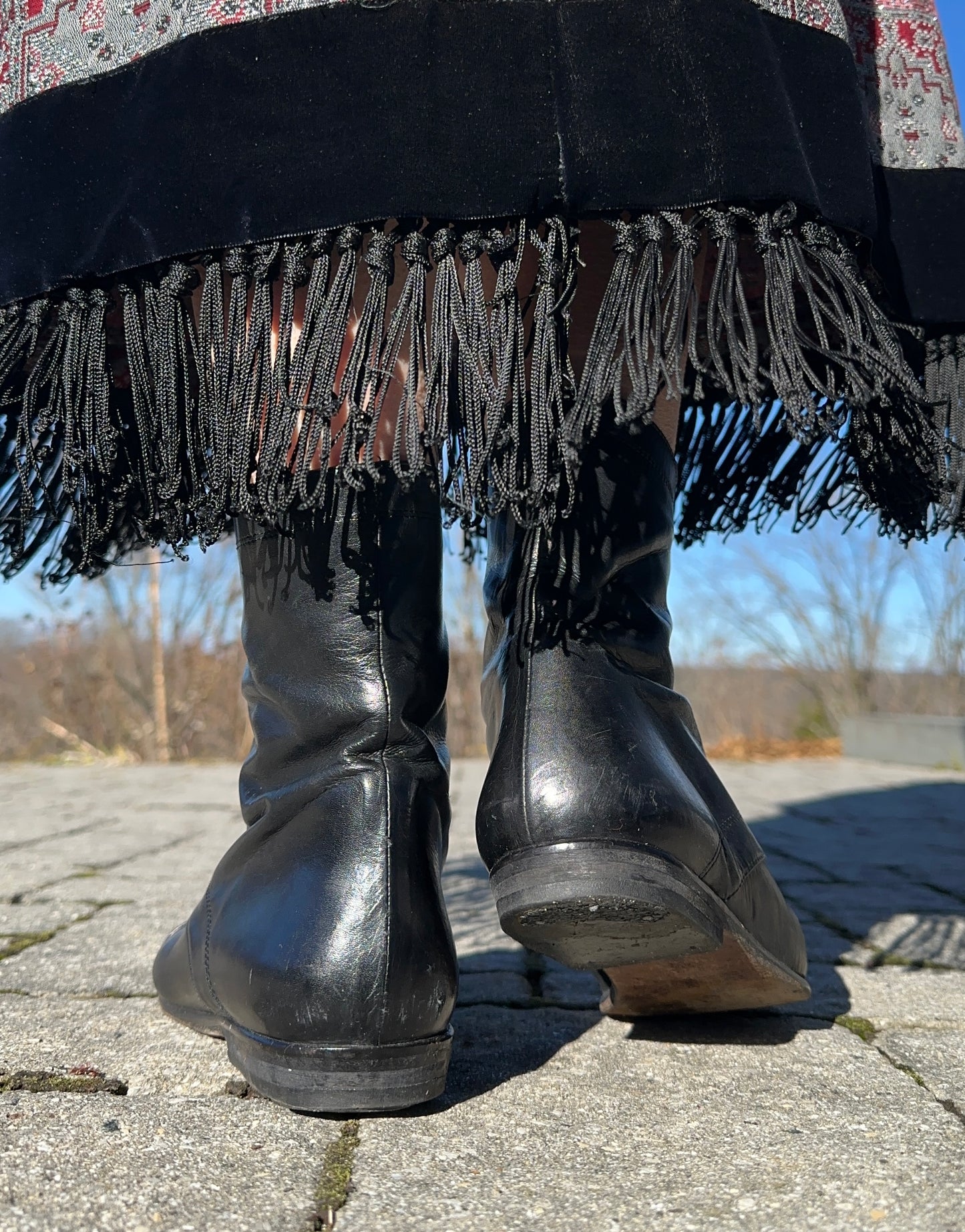 80s Lace Up Victorian Revival Boots SZ 7