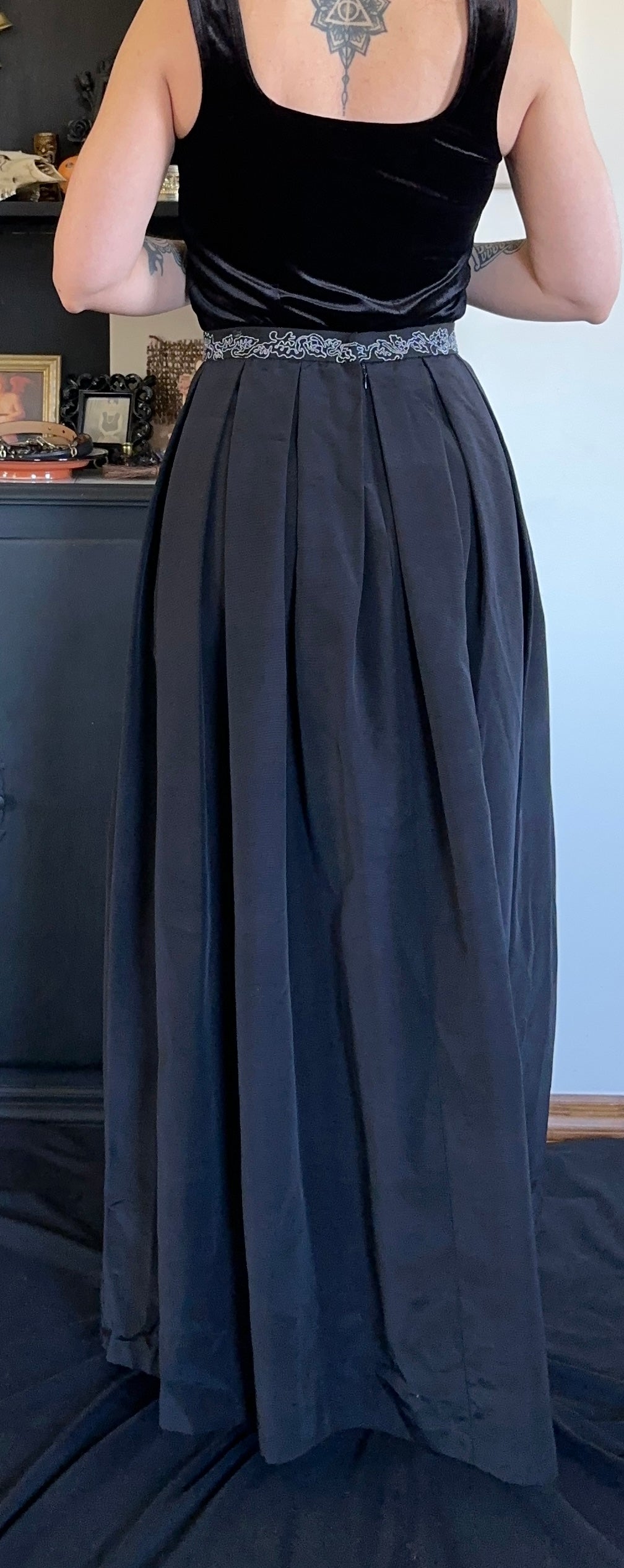 Box Pleat Maxi Skirt SZ 6